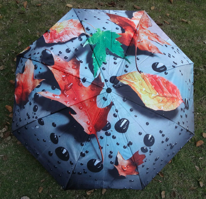 Heat transfer print umbrella-HTU020b