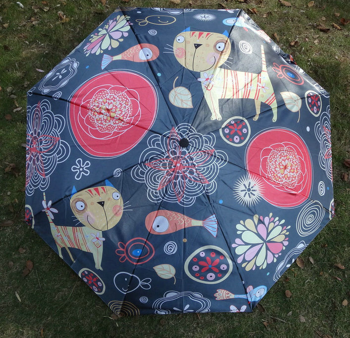 Heat transfer print umbrella-HTU023b